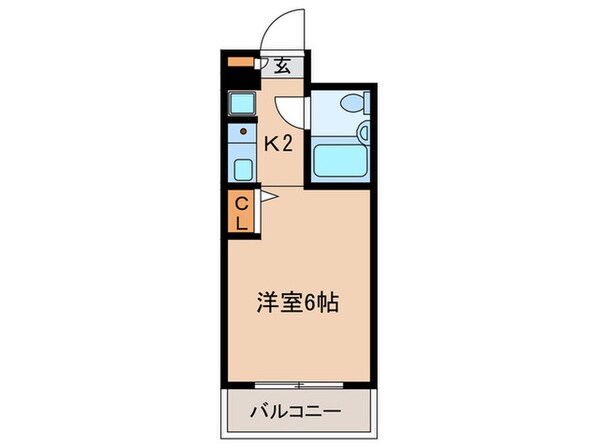 ドム新丸子（203）の物件間取画像